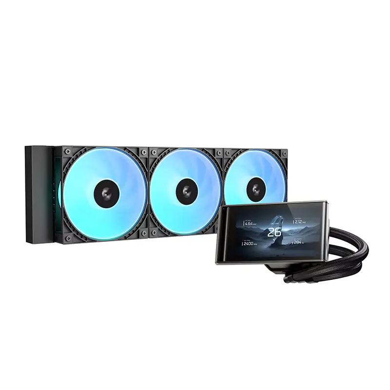 Watercooler Deepcool Lt360 Vision Argb Pantalla Lcd Negro Negro