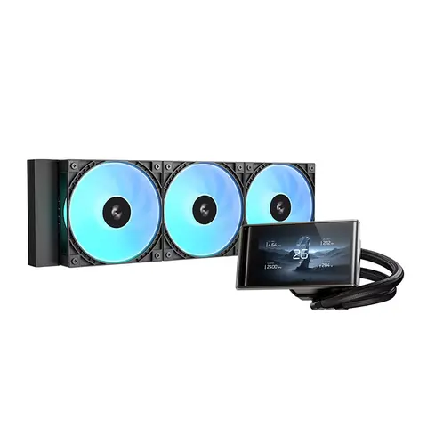 Watercooler Deepcool Lt360 Vision Argb Pantalla Lcd Negro 
