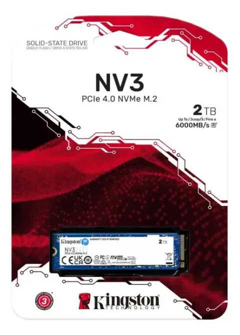 HD SSD 2TB KINGSTON SNVS NV3 NVME M2 GEN4 6000MB/S 2280